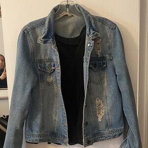 Distressed Blue Denim Jacket